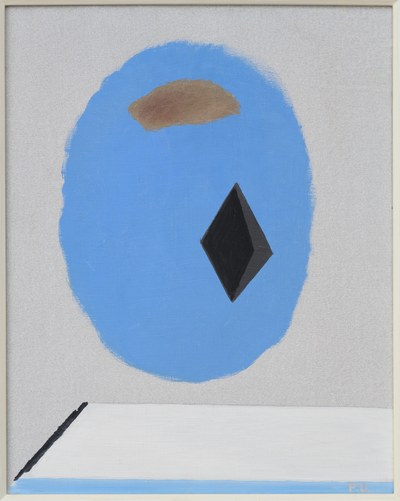 Blauw ovaal