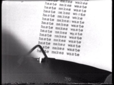 Haste Makes Waste